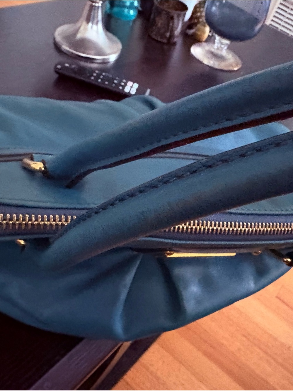 RARE Vintage Marc Jacobs Blue Palais Royal Blue Satchel. - Picture 5 of 14